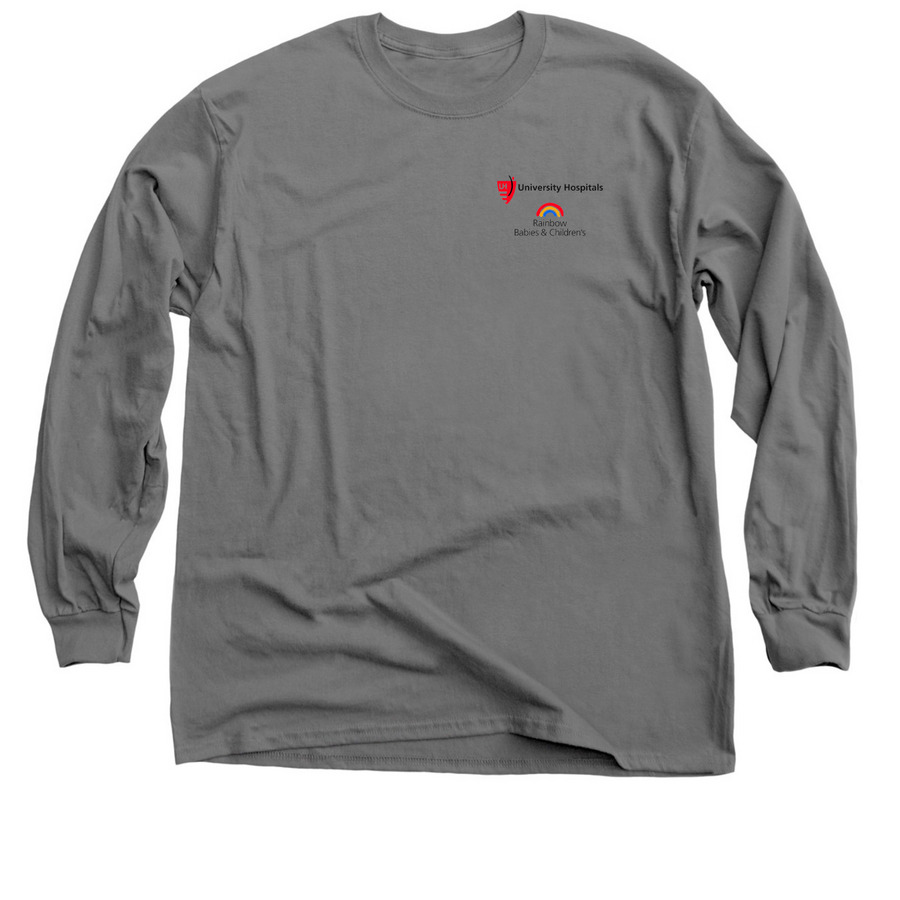 RBC Browns Logo, a Charcoal Classic Long Sleeve Tee