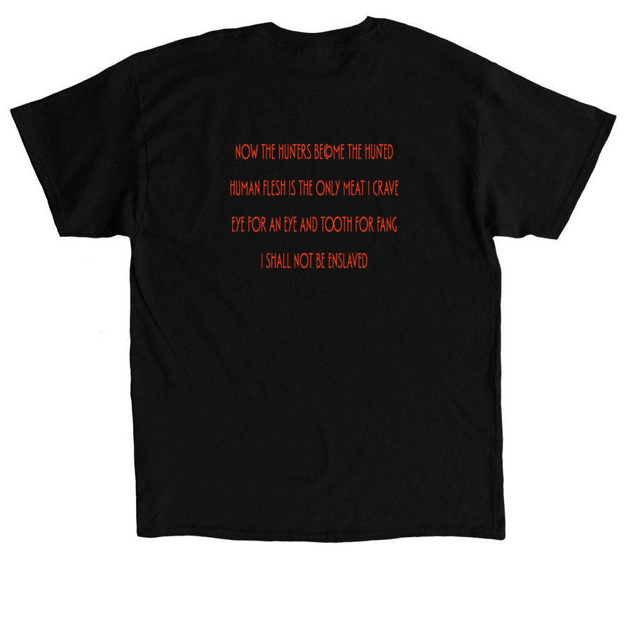 SHERE KHAN, a Black Classic Unisex Tee (back-view)