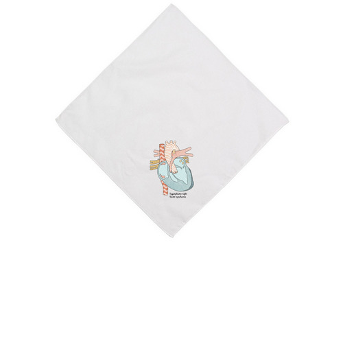 HRHS dog bandana, a White Cotton Bandana