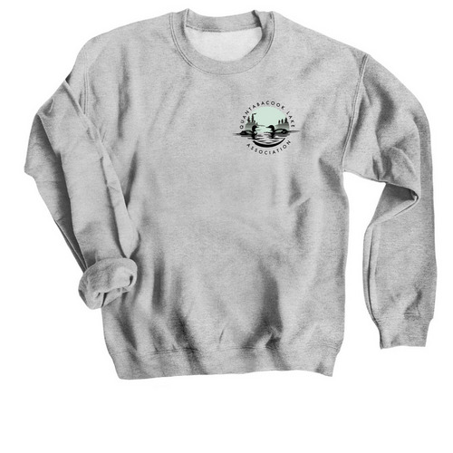 Quantabacook Lake Association, a Sport Grey Crewneck Sweatshirt