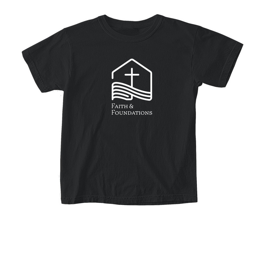 F+F Youth Emblem T-Shirts & Crewnecks, a Black Comfort Colors Youth Tee