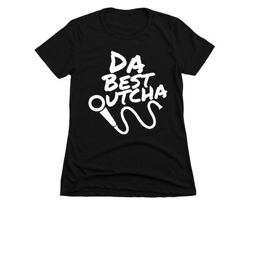 DaBestOutcha MC Edition, a Black Women's Slim Fit Tee