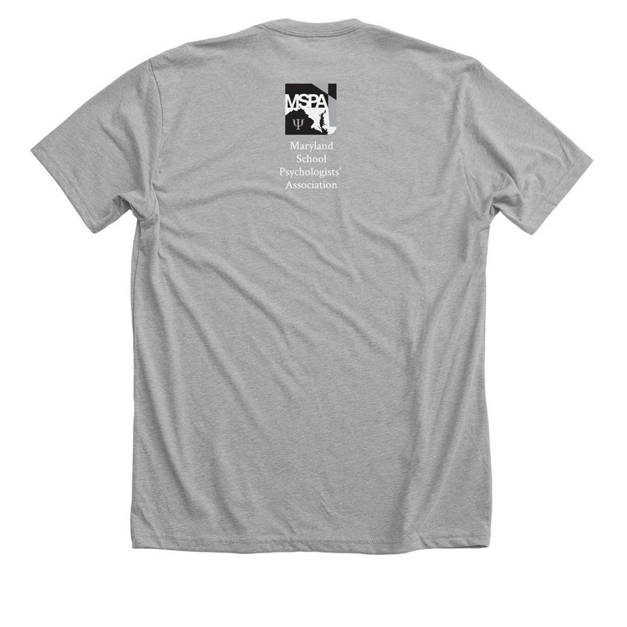 Support MSPA!, a Athletic Heather Premium Unisex Tee (back-view)
