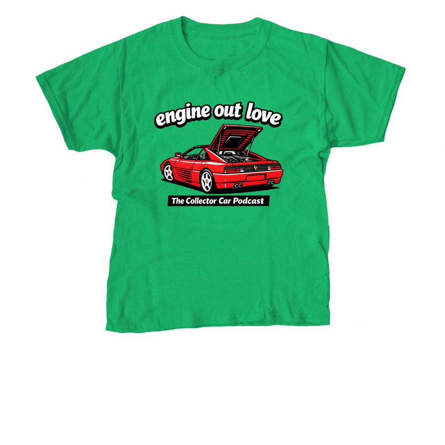 Engine Out Ferrari Love, a Irish Green Youth Unisex Tee