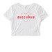 SUCCUBUS <3 TEE, a White Women's Fitted Cropped Tee
