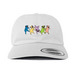 Dancing Pugs Hat, a White Printed Classic Baseball Cap