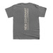 Hebrews 8:13, a Charcoal Youth Unisex Tee (back-view)