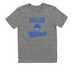 Wild & Proud Tops Adult & Youth-blue printing, a Aluminum Grey Allmade Youth Eco Triblend Tee
