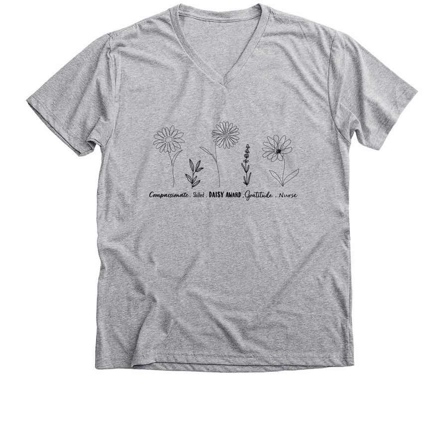 DAISY Award Outline Shirt, a Athletic Heather Premium V-Neck Tee