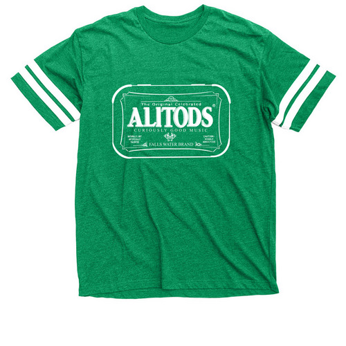 AliTods Shirt, a Vintage Green / White Football Jersey Tee