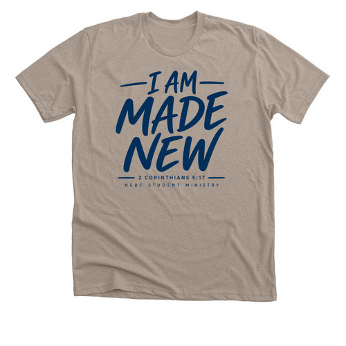 NEBC YOUTH- 1 Cor. 5:17, a Heather Stone Premium Unisex Tee