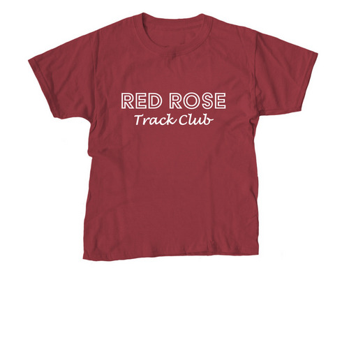 Red Rose Track Club white, a Cardinal Red Youth Unisex Tee