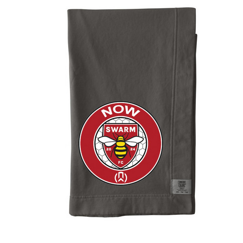 NOW Swarm FC Blanket, a Pepper Comfort Colors Blanket