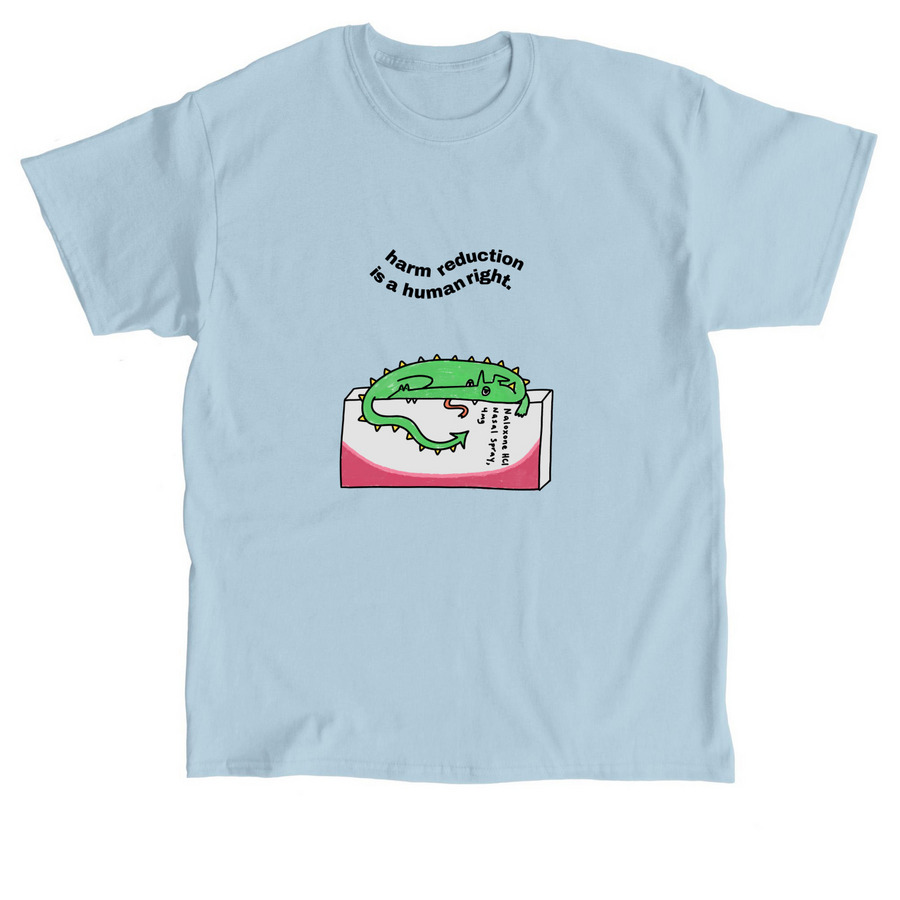 CCODP Shirt/Crew Neck: Dotty & Narcan, a Light Blue Classic Unisex Tee