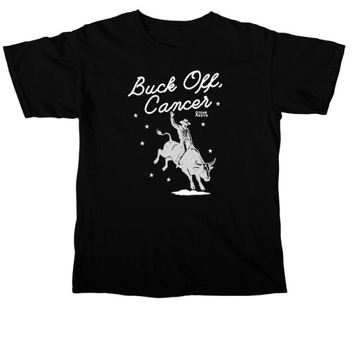 Buck Off, Cancer, a Black Comfort Colors Unisex Tee