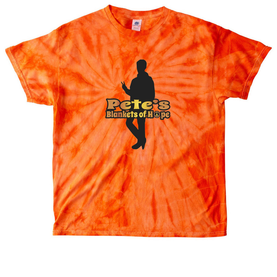 Peace. Love. Peter., a Orange Classic Tie Dye Tee