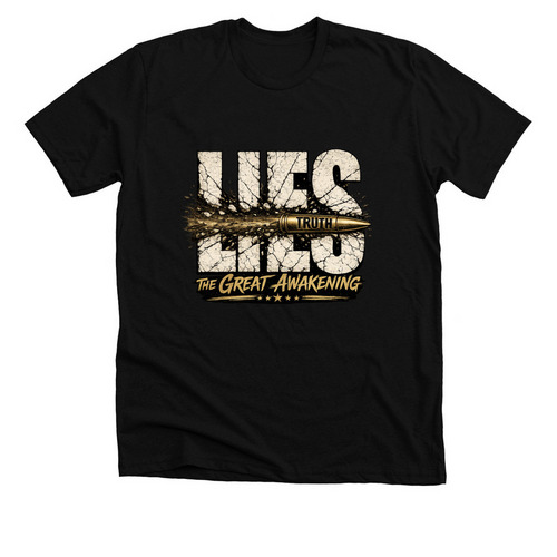 TRUTH VS LIES, a Solid Black Blend Premium Unisex Tee