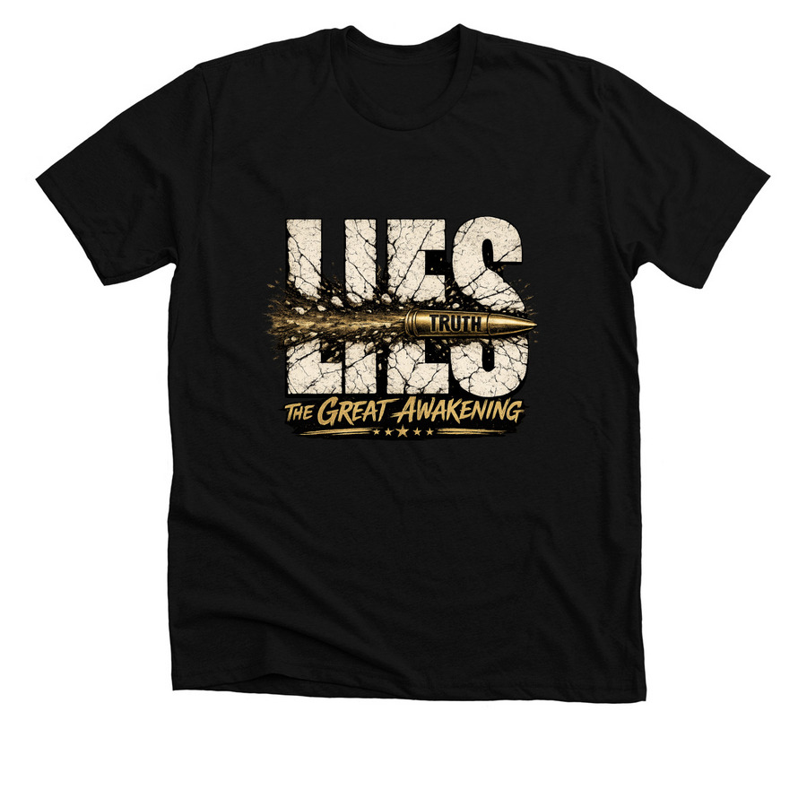 TRUTH VS LIES, a Solid Black Blend Premium Unisex Tee