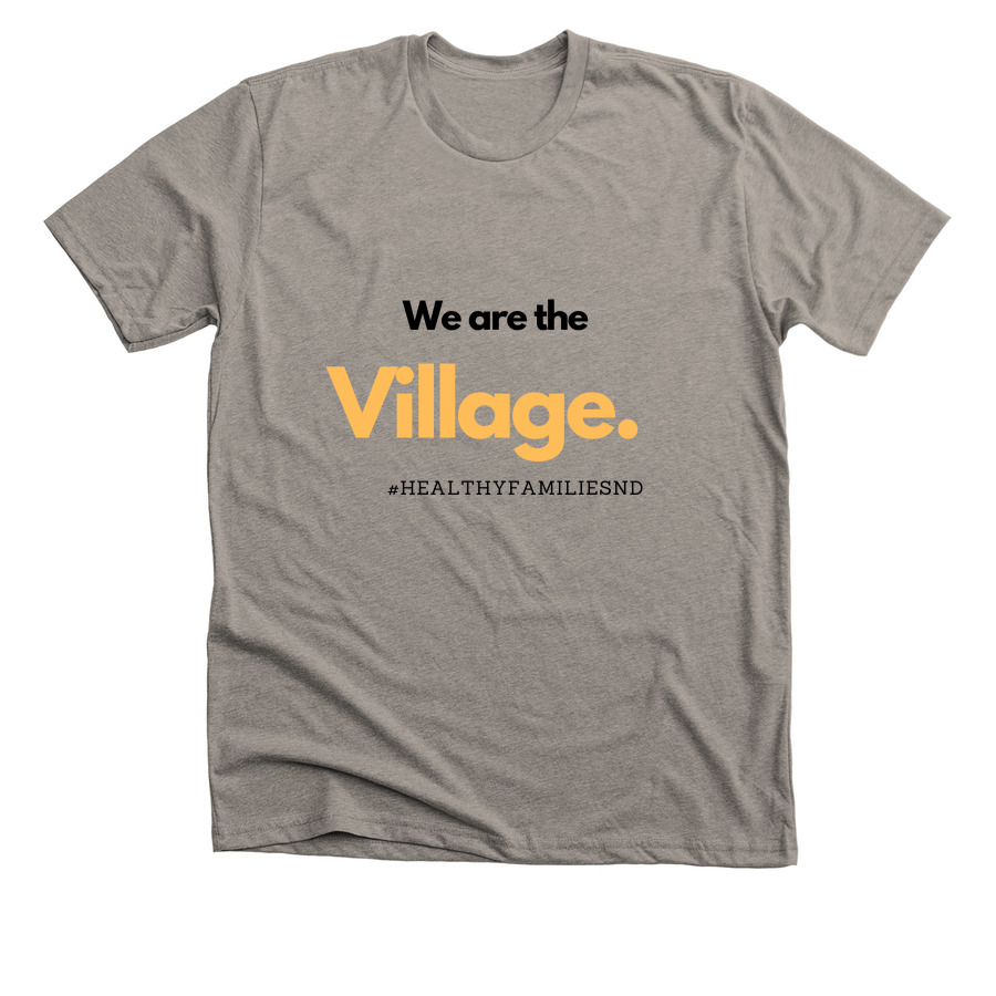 We are the Village, a Heather Stone Premium Unisex Tee