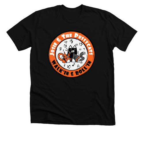 Josie and the Pussycats Team Shirt, a Solid Black Blend Premium Unisex Tee
