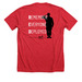 RED - Classic Design, a Heather Red Premium Unisex Tee (back-view)