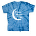 Groovy Moon, a Baby Blue Classic Tie Dye Tee