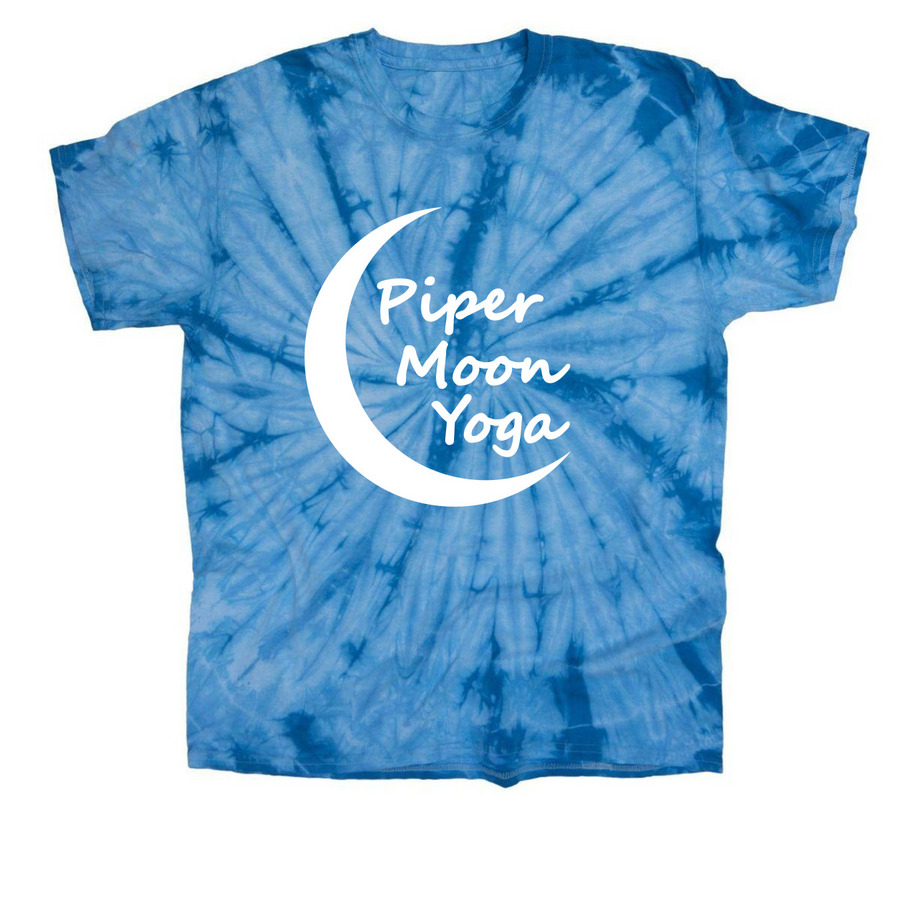 Groovy Moon, a Baby Blue Classic Tie Dye Tee