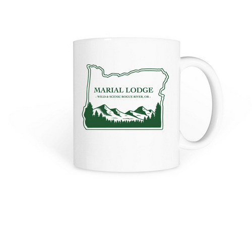 Marial Lodge Mug, a White Coffee Mug