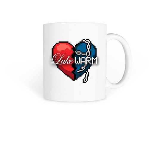 LukeWARM Coffee Mug, a White Coffee Mug