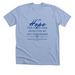 (Front Only) I Give Hope, a Heather Baby Blue Premium Unisex Tee