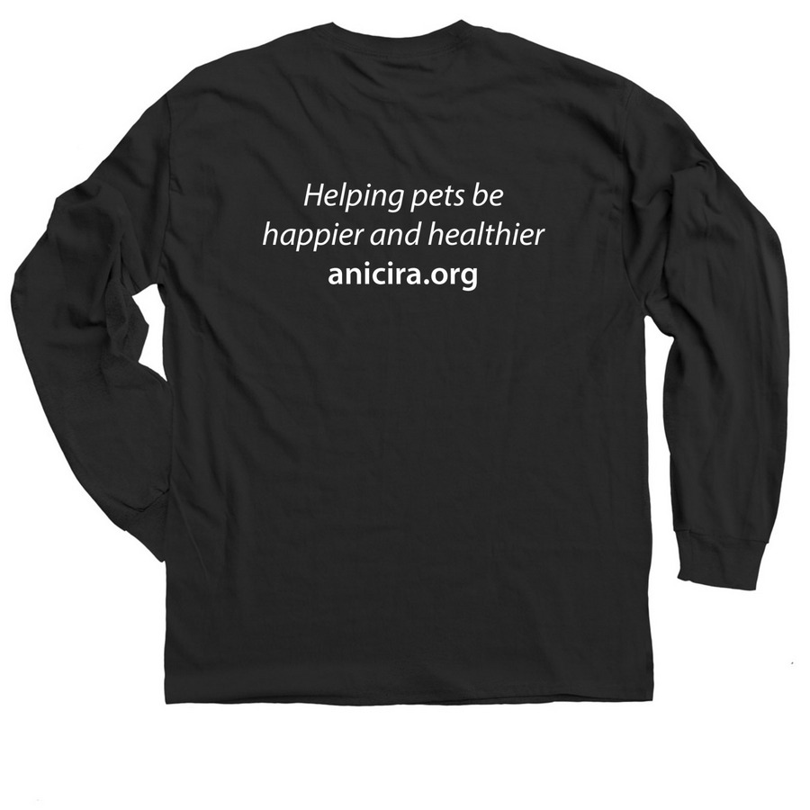 This Shirt Saved a Life, a Black Classic Long Sleeve Tee (back-view)