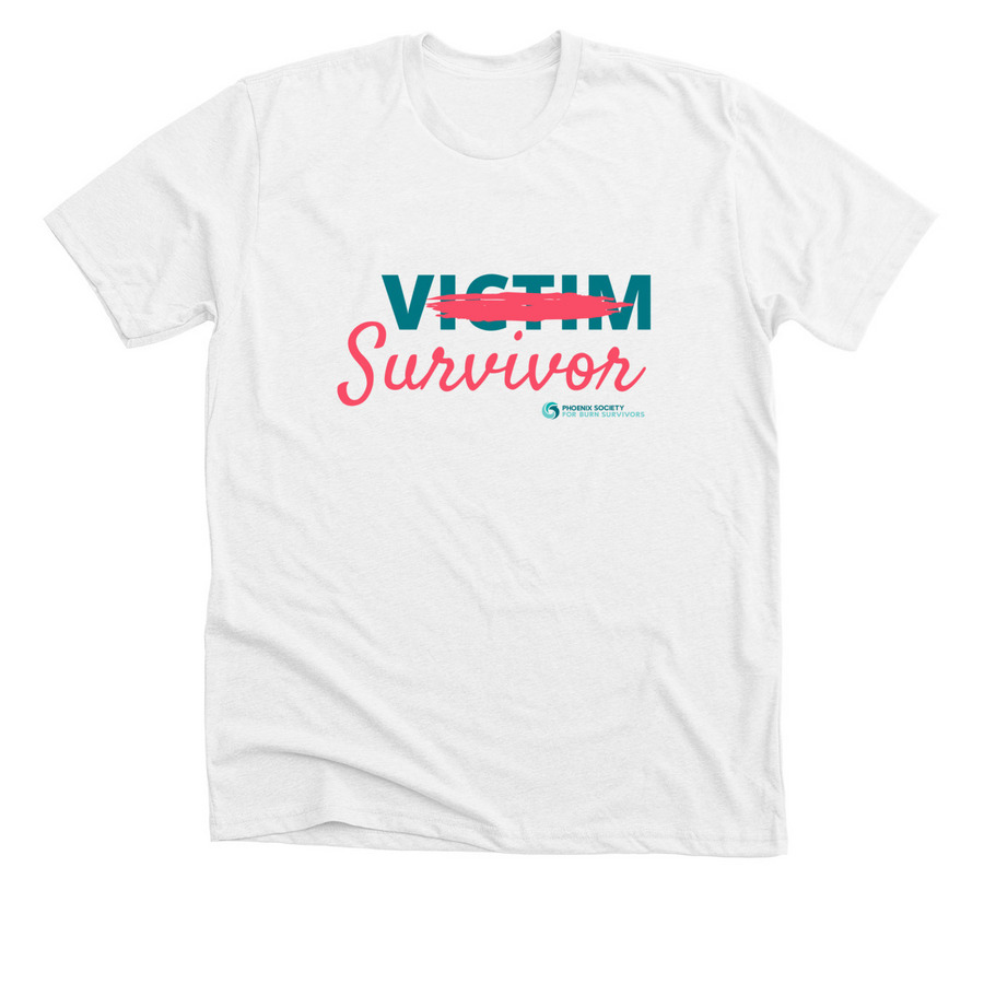 We're Survivors!, a Solid White Blend Premium Unisex Tee