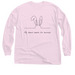 My Heart Beats For Bunnies, a Light Pink Classic Long Sleeve Tee