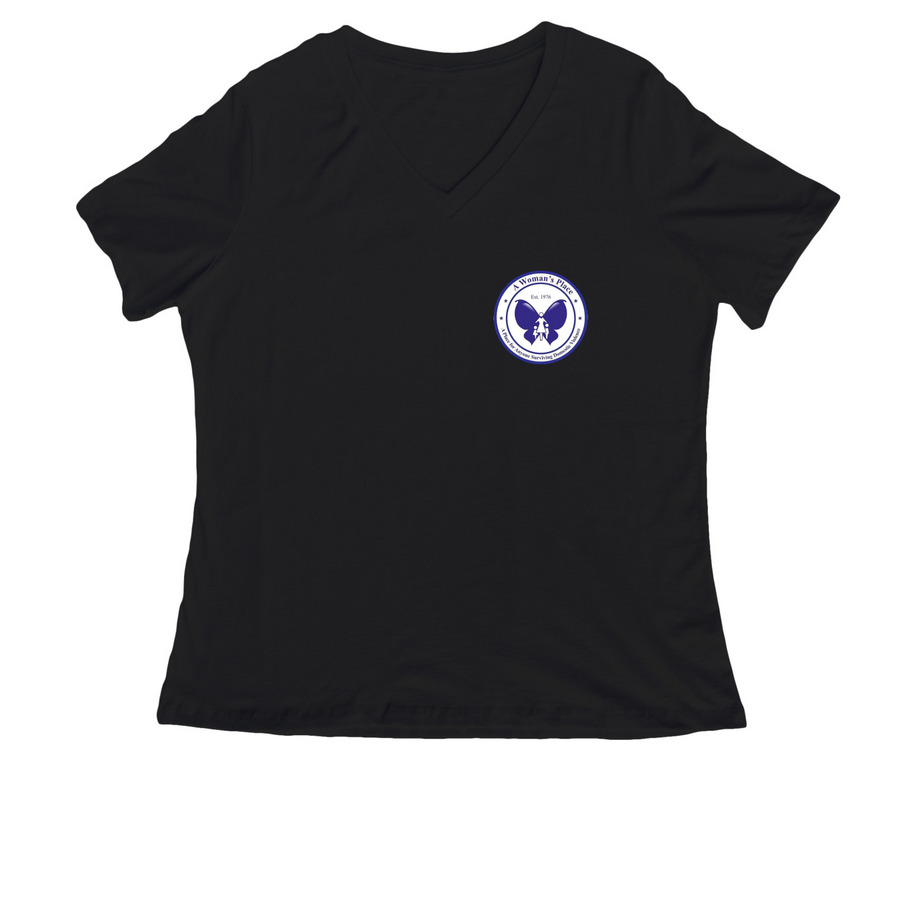 50th Anniversary, a Black Women's Relaxed V-Neck Tee