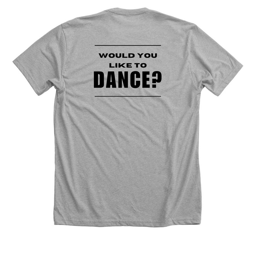 Black Logo Apparel&nbsp;, a Athletic Heather Premium Unisex Tee (back-view)
