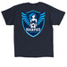 Harpies Soccer Swag, a Navy Classic Unisex Tee (back-view)