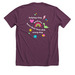 Best Day Every Day&nbsp;, a Heather Maroon Premium Unisex Tee (back-view)