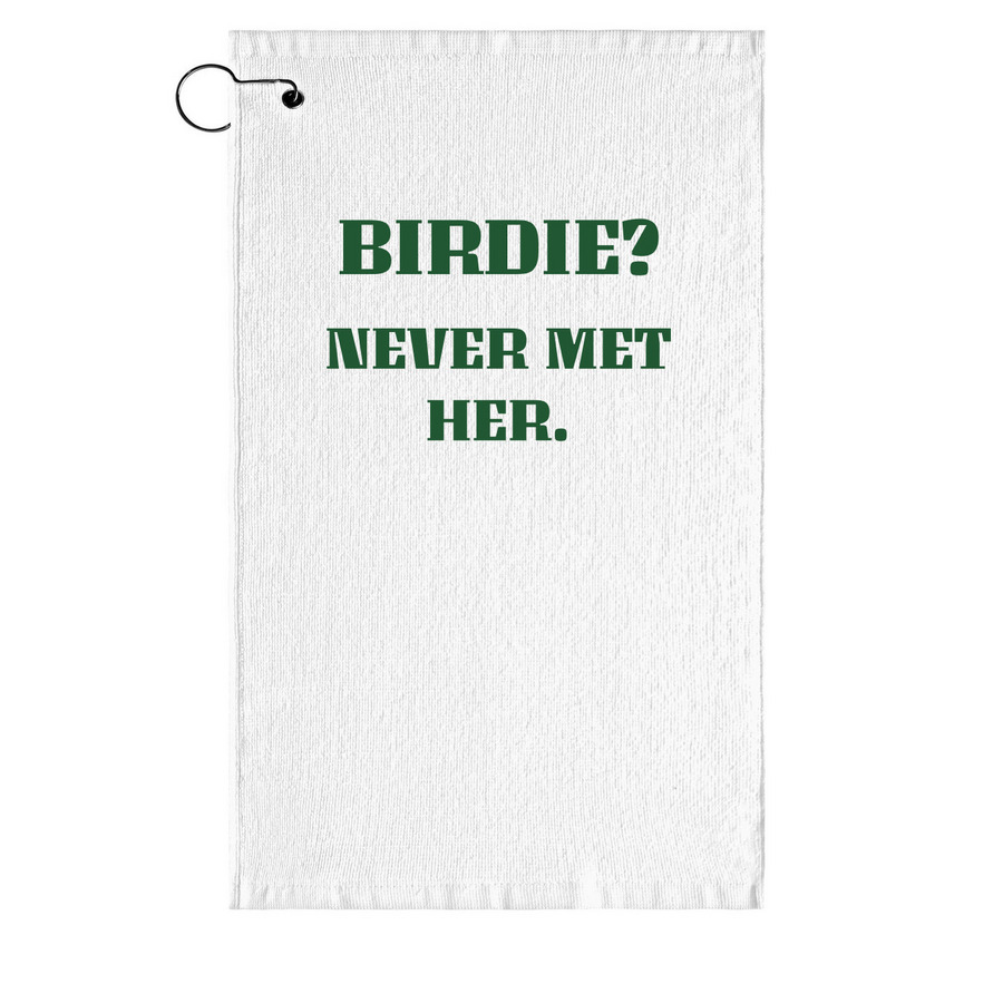 Birdie Golf Towel (Limited Supply), a White Golf Towel
