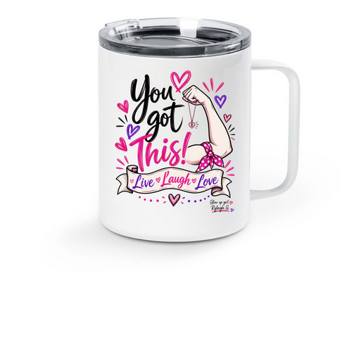 You got this by: Ryleigh, a White Stainless Steel Travel Mug