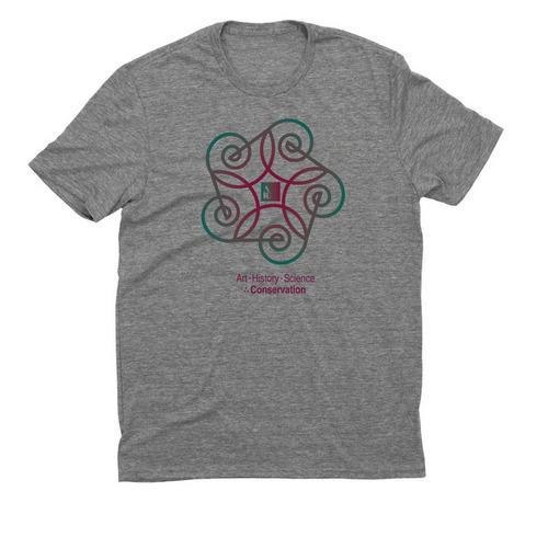 Science + Art = Conservation, a Aluminum Grey Allmade Eco Triblend Unisex Tee