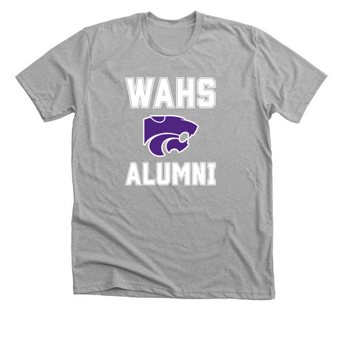 WAHS Alumni Unisex, a Athletic Heather Premium Unisex Tee