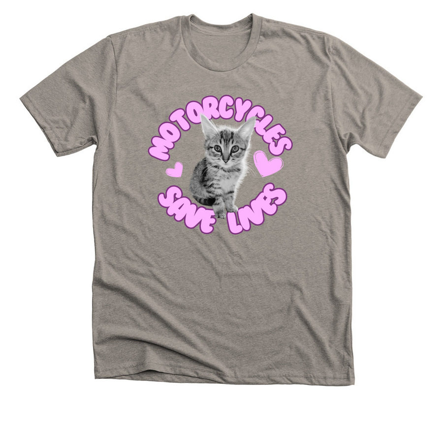 Motorcycles Save Lives, a Heather Stone Premium Unisex Tee