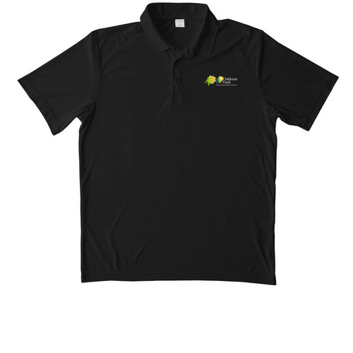 Children's Fund Polo, a Black Unisex Performance Polo