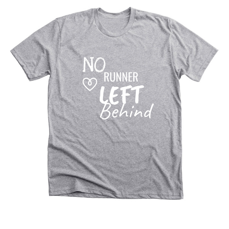 No runner, a Athletic Heather Premium Unisex Tee