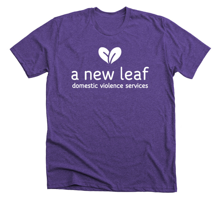 Domestic Violence Services Shirt, a Heather Team Purple Premium Unisex Tee