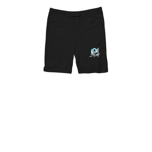 Thunderbolts Away logo shorts&nbsp;, a Black Midweight Fleece Shorts
