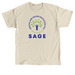 SAGE PTA logo t-shirt, a Sand Classic Unisex Tee