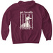 Got Too Silly&nbsp;, a Maroon Gildan Softstyle Pullover Hoodie (back-view)