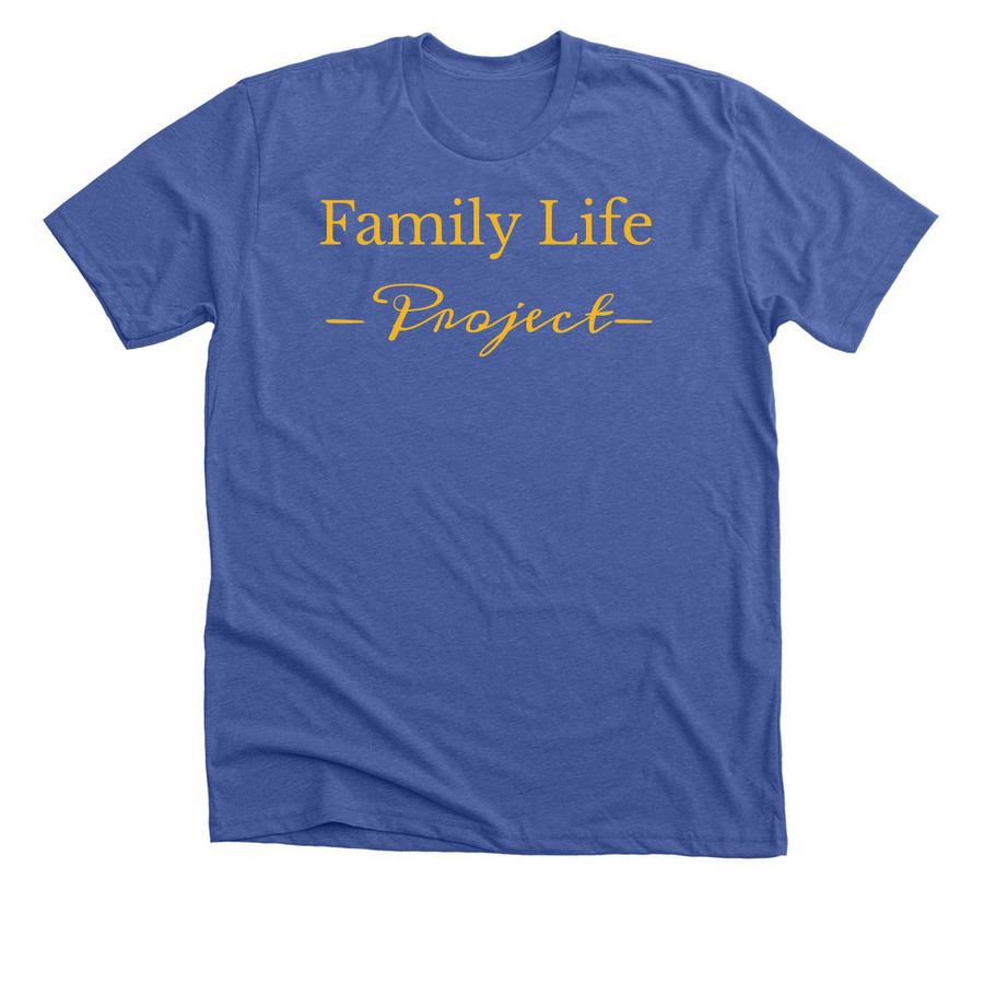 Family of project, a Solid True Royal Premium Unisex Tee