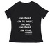 Quotable Women's t-shirt, a Black Women's Relaxed V-Neck Tee
